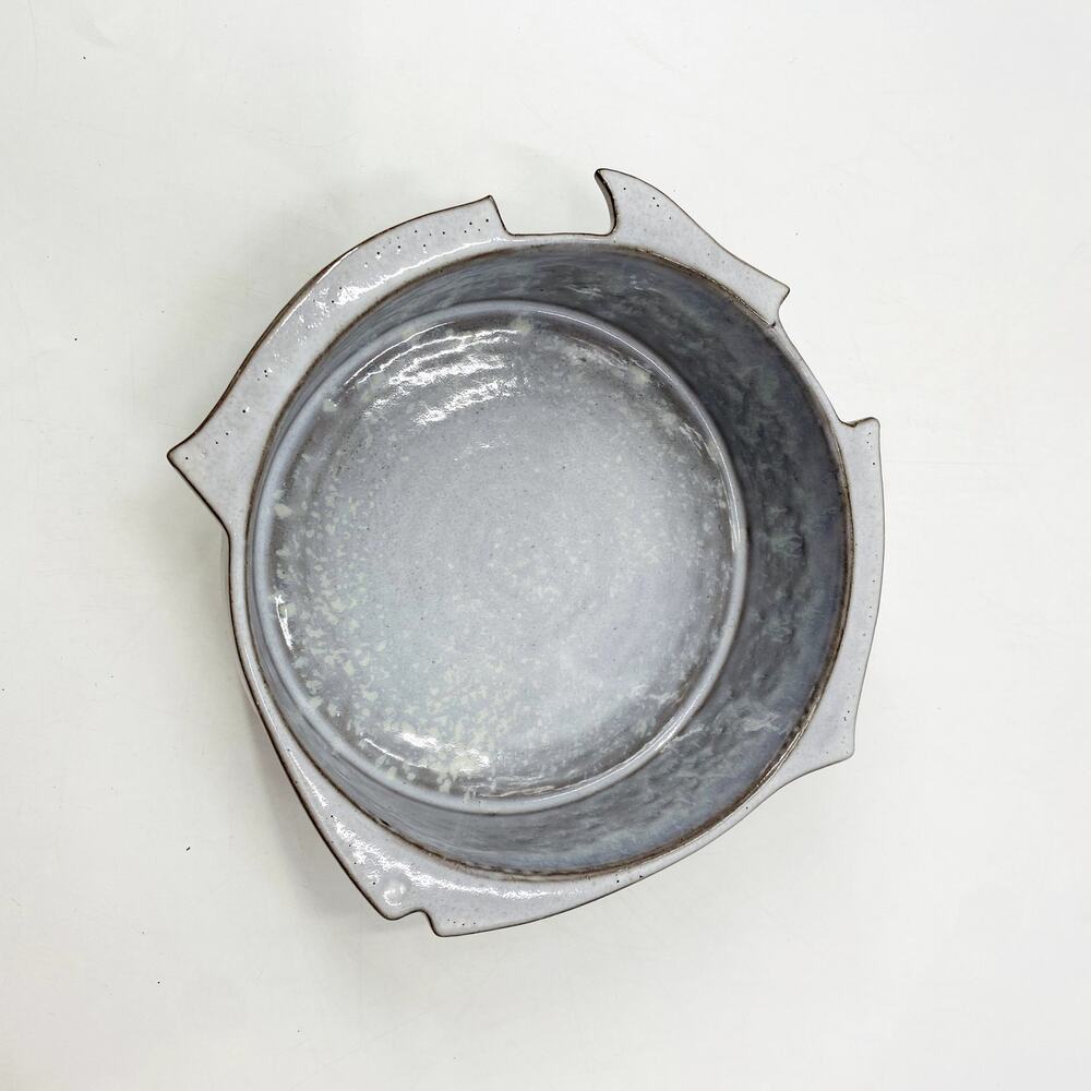 Anthropologie fish ceramic bowl
